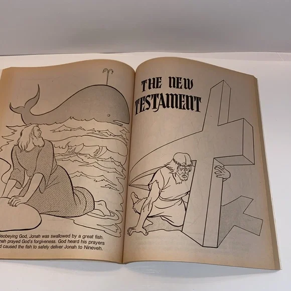 Vintage 1991 The Bible Coloring Book Pictures Old and Testament - - Picture 10 of 15